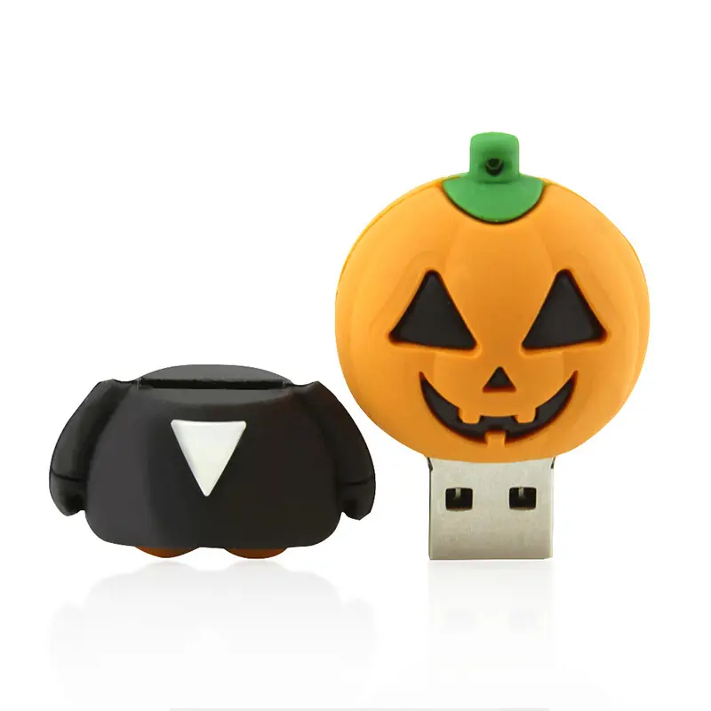 Halloween gifts for kids pumpkin shape usb stick Halloween Gifts USB Stick 3.0 PVC cartoon usb flash drives 2.0 for Halloween