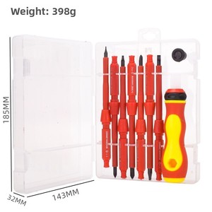 Insulated <b>Screwdriver</b> <b>Set</b> Flat & Magnetic Chrome Vanadium Steel Repair Tools Kit 2026 Magnetic Chrome Vanadium Steel Ensures Dur - Product Image 2