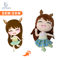 Uyeah OEM/ODM – Nouveauté : Peluches personnalisées brodées sur mesure, thèmes Anime et Jeux, figurines de dessins animés, jouets doux pour garçons et filles, cadeaux