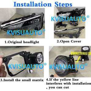CQL 1,5 pulgadas 3 pulgadas matriz <span class=keywords><strong>Bi</strong></span> LED lente proyector lente faro marco adaptador soporte para 22 Changan <span class=keywords><strong>UNI</strong></span>-V / UNIV nueva energía - Product Image 3