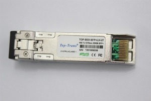 Transceptor SFP+ Bidi de 10g, 1270/1330nm, 20km, Módulo Óptico de Fibra Única para Switch, Top-bidi-sfp+-lh-27 - Product Image 2