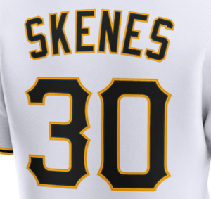 تيشرت فريق بيتسبرغ الولايات المتحدة ملابس رياضية سوداء صفراء مخصصة رخيصة قميص بيسبول مخيط #30 Skenes - Product Image 2