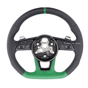 Volant en cuir sur mesure pour <span class=keywords><strong>Audi</strong></span> <span class=keywords><strong>A3</strong></span> A4L A5 A6L A7 Q2L Q3 Q5 Q5L Q7 TT TTS Coupé TT Roadster TT <span class=keywords><strong>RS</strong></span> - Product Image 4