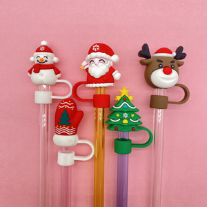 Ensemble de bâtonnets à mélanger pour boissons de Noël, 5 motifs (Père Noël, renne, sapin, gant), en PVC, pour <span class=keywords><strong>café</strong></span>, chocolat, fêtes, vente en gros - Product Image 2