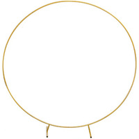 Arche de mariage LANJO en métal pour ballons, kit de toile de fond circulaire 1,5-1,8 m x 1,5-1,8 m, portable, amovible, durable, pour photos de baby shower