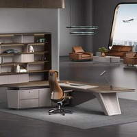 Offre Spéciale : Mobilier de Bureau en L de Luxe pour PDG et Dirigeants – Table de Direction, Bureau de Manager, Bureau de PDG