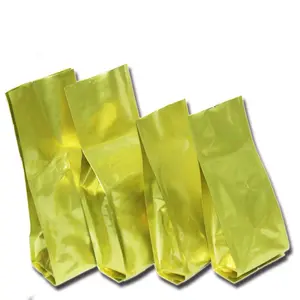 500G Gold Aluminum Foil Vacuum Sealing Plastic Bags Factory Spot Wholesale for Tea Coffee Food Packaging