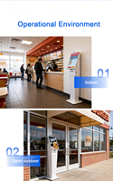 Kiosco de Atención con Pantalla Táctil Vertical de 21.5 Pulgadas, con SDK, Soporte Multi-idioma, Android Todo en Uno, Montaje en Pared para Hospitales y Bancos