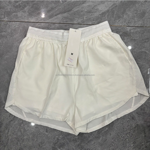 Shorts pour femmes à taille haute élastique avec cordon de serrage, shorts décontractés pour femmes avec logo, shorts de sport pour la course à pied, le yoga, la gym, vêtements de sport - Product Image 5