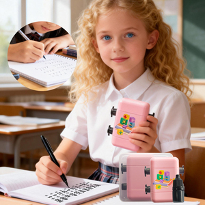 ตราประทับแบบหมุนเติมหมึกได้ ทำจากพลาสติก สำหรับฝึกเขียนตัวเลข ตัวอักษร ลายเส้น สำหรับเด็ก อุปกรณ์การเรียน - Product Image 6