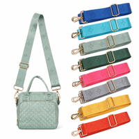 Sangle d'épaule réglable en nylon gaufré personnalisée en usine, 25 mm 38 mm, colorée pour sacs à main et sacs bandoulière