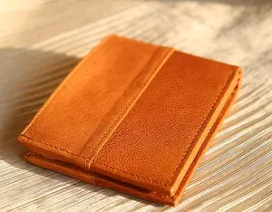 Коричневый кошелек из натуральной кожи мужской кошелек-Банкомат с держателем для карт