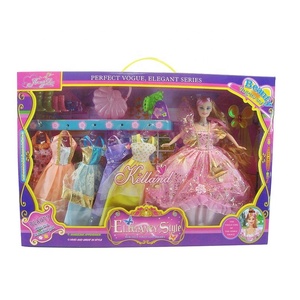 <span class=keywords><strong>Muñecas</strong></span> de Princesa de Plástico <span class=keywords><strong>para</strong></span> <span class=keywords><strong>Niñas</strong></span>, Juguete con Conjunto de Ropa y Accesorios, Más Vendidas - Product Image 1