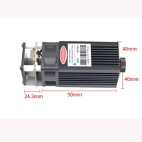 Modul Laser Biru 10W 450nm 12VDC Fokus yang Dapat Diatur untuk Pengukiran, Harga Pabrik