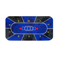 YH 70 pouces Casino Divertissement Poker Tissu Vitesse Tissu Bleu Feutre Poker Carte Tapis Pour Texas