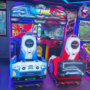 Máquina de Juego Arcade de Carreras de Coches con Monedas, Simulador de Carreras de Cruce de Velocidad con Asiento, Simulador de Carreras de Movimiento Completo en Venta - Product Image 1