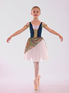 Anna Shi Nouveaux Designs Luxueux Tutu <span class=keywords><strong>de</strong></span> Danse Ballet en Spandex Violet avec Dentelle <span class=keywords><strong>de</strong></span> Jade - Product Image 1