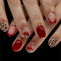 Faux ongles à presser 24 pièces, French Almond, ABS, classiques, tendances saisonnières, designs personnalisés, logo sur mesure, directement de l'usine