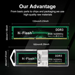Piezas de computadora de memoria al por mayor de velocidad rápida Disco <span class=keywords><strong>DDR3</strong></span> RAM de alto rendimiento 4GB <span class=keywords><strong>8GB</strong></span> 1333MHz 1600MHz <span class=keywords><strong>DDR3</strong></span> para computadora de escritorio - Product Image 5