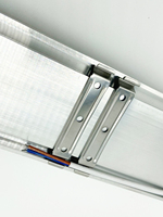 Projecteur lumineux avec Tube plat à Led, livraison gratuite, 20w 40w, lumière linéaire