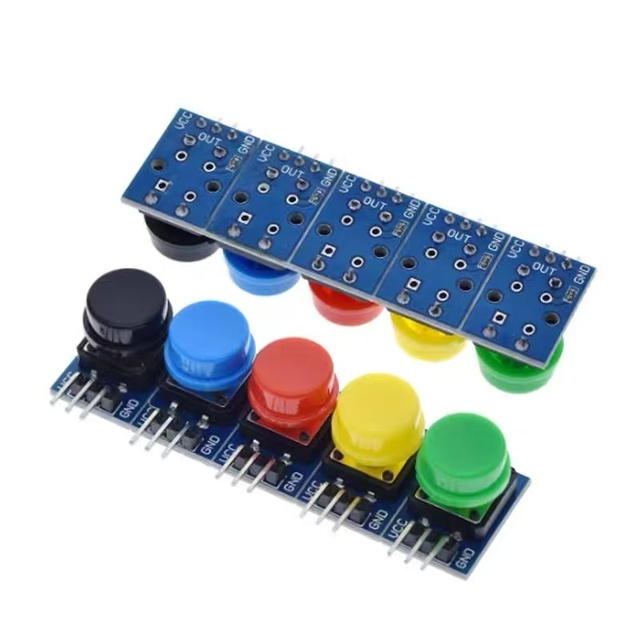 12X12MM Big Key Module Button Module Light Touch Switch Module with Hat High Level Output for Arduino or Raspberry Pin 3