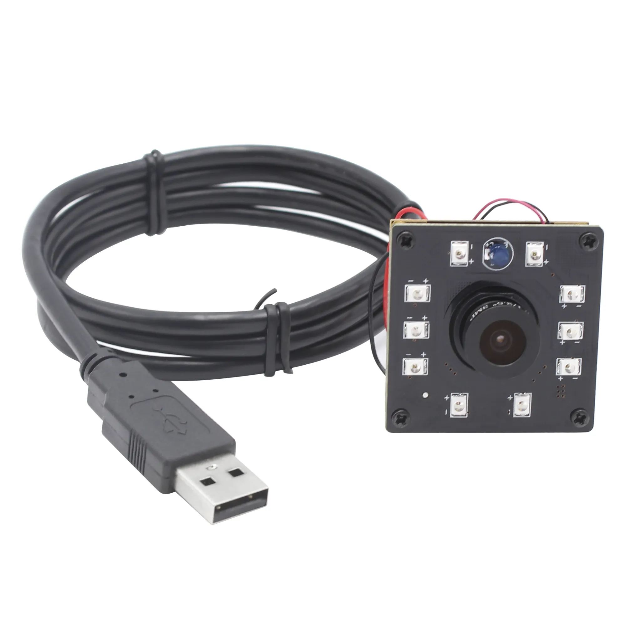 Webcam Vision nocturne CMOS OV2710, Full HD, 1080P, USB, avec Mini caméra infrarouge, Module de caméra USB2.0, carte Led 10 pièces