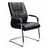 Chaise de réunion en cuir porte-à-faux, chaise de bureau de luxe, pour salle de réunion