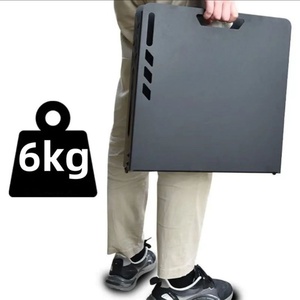 Toptan hafif taşınabilir açık katlanır masa teleskopik hidrolik çubuk yarı otomatik açılış/kapanış Modern yapılan Metal - Product Image 3