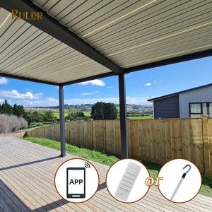 Parasol de techo de aluminio personalizado para exteriores, pérgola bioclimática impermeable, persiana de aluminio - Product Image 3