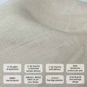 Tessuto 100% Ramia 75GSM 54/55" in Cotone Organico Solido, Rotolo all'Ingrosso per Fabbriche, Materiale di Tendenza per Camicie, Vestiti e Abbigliamento - Product Image 3