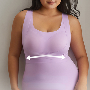 Soutien-gorge sans bretelles avec rembourrage intégré, soutien-gorge push-up pour poitrine tombante, sans couture, débardeur pour femmes, avec rembourrage intégré, taille plus - Product Image 2