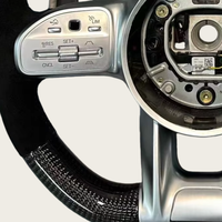 Volant en fibre de carbone adapté pour Mercedes Benz W205 C63 W213 E63 G63 GLS63S GLA45 A45 E43 G55 G63 W204 W223