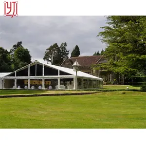 European customer require outdoor 500 seater big luxury decoration wedding tent waterproof