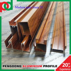 Perfiles de Aluminio L20 y L25 con Colores Populares de Imitación Madera para Ventanas y Puertas - Product Image 3