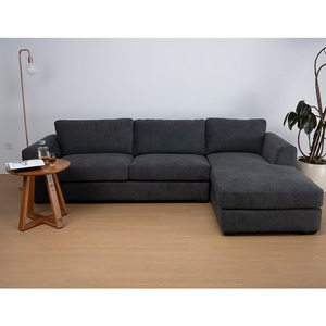 Canapé modulaire de luxe pour salon, neuf, vente directe d'usine, chaise longue d'angle, structure en bois, moderne, pour hôtel, appartement, villa - Product Image 2