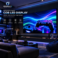 Écran LED COB fixe d'intérieur P1.25 P2.0 P2.5 à petit pas de pixel, mur vidéo haute résolution pour salle de conférence