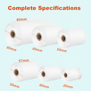 Papier à rouler pour 80x80mm autocollant emballage caissier Transactions bancaires 80mm Bond 70gsm supermarché Chamex papier à rouler - Product Image 2
