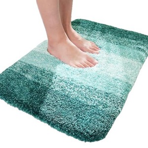 Tapis de bain Huicheng en imitation cachemire, absorbant et antidérapant, pour salle de bain, style moderne minimaliste - Product Image 5