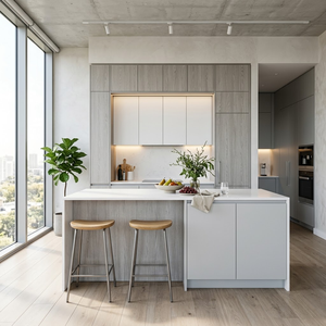 Mobile da <span class=keywords><strong>Cucina</strong></span> <span class=keywords><strong>Zen</strong></span> in Ebano e Noce con Top in Quarzo e Cassetti per Progetti di Personalizzazione Cucine in Stile <span class=keywords><strong>Zen</strong></span> - Product Image 2