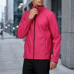 Niche Retro Heavy-duty Fringed-edged Padded Shoulder Cotton <b>Men's</b> Streetwear Heart Pattern Bomber Jacket - Product Image 3