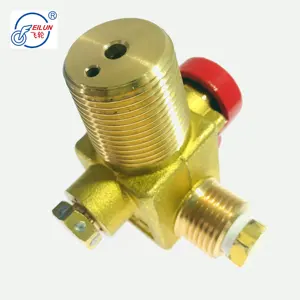 Válvula de latão de alta qualidade, alta pressão no cilindro natural de gás para veículo feilun QF-T1 válvula de enchimento de cng