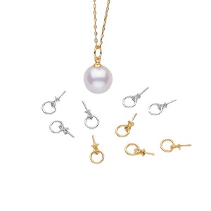 Pendentif vide en argent S925, accessoire de fabrication de bijoux pour femme, avec des capuchons de perles en alliage de 3 mm, petit pendentif en forme de tête, emballé dans un sac - Product Image 3