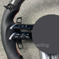 Pour Mercedes Benz AMG CLA GLC GLB GLS GLE C63 W205 W213 sport en Fiber de carbone avec volant LED accessoire intérieur de voiture
