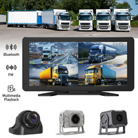 Monitor de cámara para remolque de volteo al por mayor de fábrica, pantalla de 10.36 pulgadas, BSD, MP5, Bluetooth, visión nocturna, lente gran angular para ingeniería