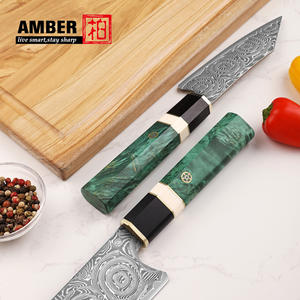 <span class=keywords><strong>Set</strong></span> di <span class=keywords><strong>Coltelli</strong></span> <span class=keywords><strong>da</strong></span> Cucina <span class=keywords><strong>Professionali</strong></span> in Acciaio Damasco a 67 Strati con Motivo a Rosa, Coltello Giapponese con Manico in Legno, Coltello <span class=keywords><strong>da</strong></span> <span class=keywords><strong>Chef</strong></span>, Utility e Santoku - Product Image 3