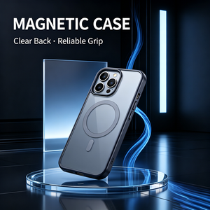 Custom Logo Magnetic Phone <b>Case</b> Shockproof Protective Back Cover Support Magnetic <b>Wireless</b> <b>Charging</b> For Bulk Wholesale - Product Image 1