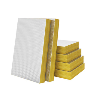 Panneau d'isolation en laine de verre résistant aux hautes températures, écologique et ignifuge Zhongjia, 100 mm, 80 kg/m, pour immeubles de bureaux - Product Image 1