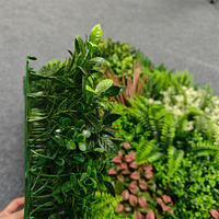 Mur végétal artificiel en plastique sur mesure, à choisir parmi l'herbe et les fleurs, panneau mural de fleurs artificielles enroulable