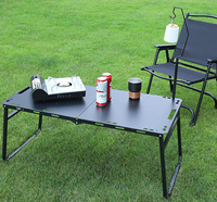 Table tactique pliable en acier plein, haute résistance, pour le camping en plein air, table portable Phantom tactique