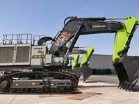 Excavadora de cadenas ZE1250G de 116 toneladas y 7.1-10m³ de capacidad de cazo, 567kW, con cazo reforzado y martillo rompedor
